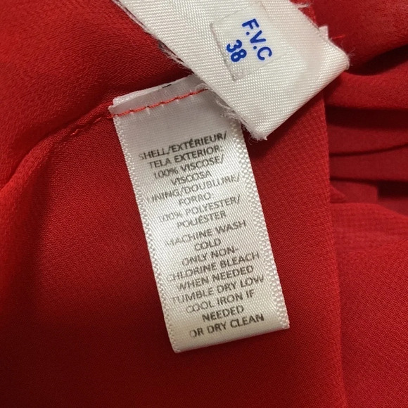 LOFT | Red & Teal One Shoulder Shift Dress - Picture 6 of 8